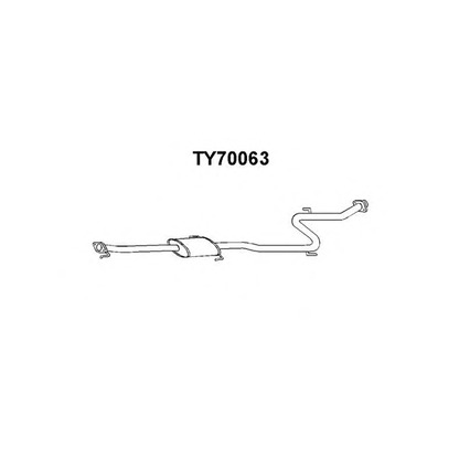 Foto Mittelschalldämpfer VENEPORTE TY70063