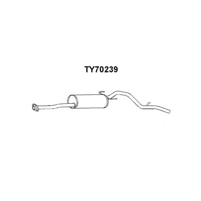 Фото Глушитель выхлопных газов конечный VENEPORTE TY70239