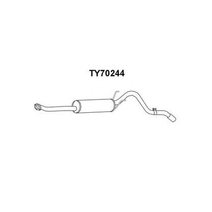 Фото Глушитель выхлопных газов конечный VENEPORTE TY70244