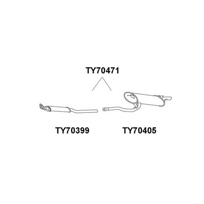 Фото Глушитель выхлопных газов конечный VENEPORTE TY70471