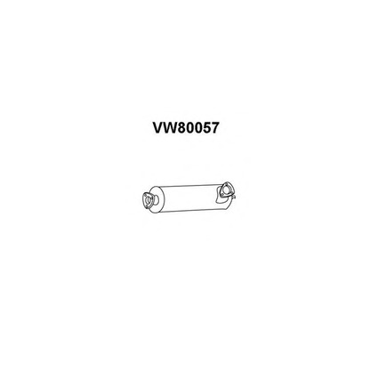 Фото Средний глушитель выхлопных газов VENEPORTE VW80057