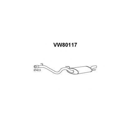 Zdjęcie Tłumik końcowy VENEPORTE VW80117