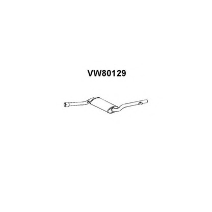 Фото Средний глушитель выхлопных газов VENEPORTE VW80129