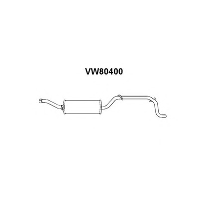 Zdjęcie Tłumik końcowy VENEPORTE VW80400