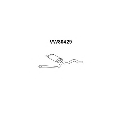 Foto Mittelschalldämpfer VENEPORTE VW80429