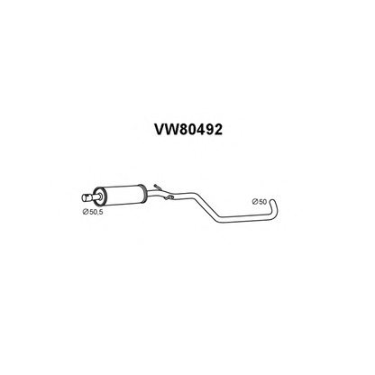 Zdjęcie Tłumik srodkowy VENEPORTE VW80492