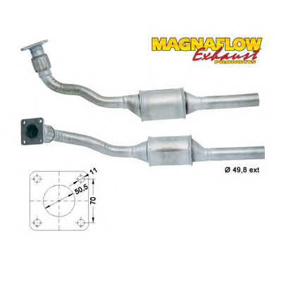 Foto Tubo gas scarico MAGNAFLOW 87031D