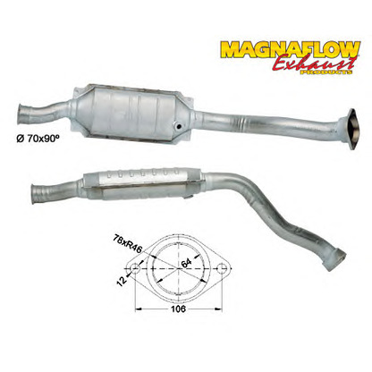 Foto Tubo gas scarico MAGNAFLOW 86036