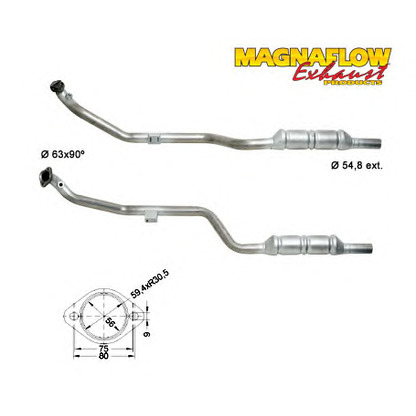 Foto Catalizzatore MAGNAFLOW 85057