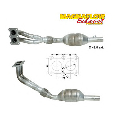 Photo Repair Pipe, catalytic converter MAGNAFLOW 77013