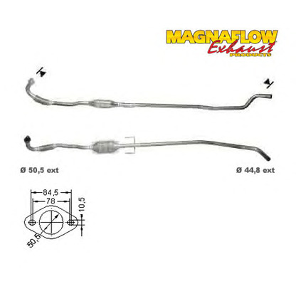 Foto Tubo gas scarico MAGNAFLOW 75801D