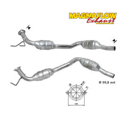 Foto Catalizador MAGNAFLOW 75021D