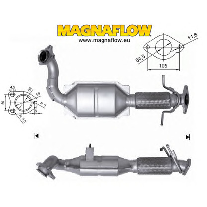 Foto Catalizador MAGNAFLOW 62507D