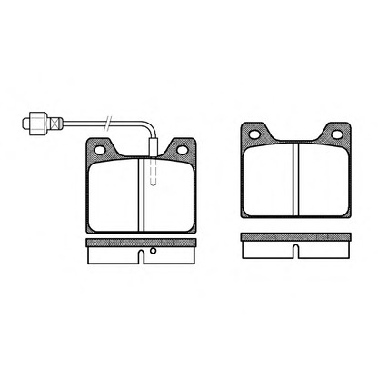 Photo Brake Pad Set, disc brake WOKING P113302