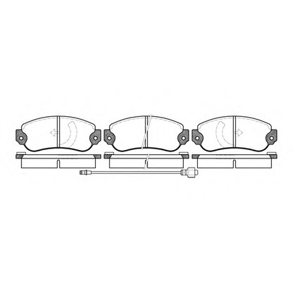 Photo Brake Pad Set, disc brake WOKING P131306