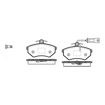 Photo Brake Pad Set, disc brake WOKING P034342