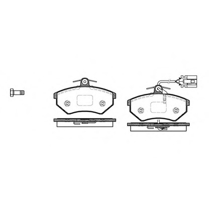 Photo Brake Pad Set, disc brake WOKING P034382