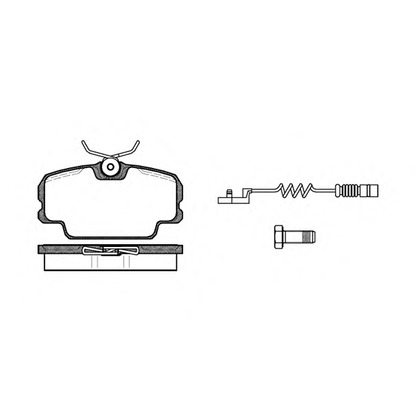 Photo Kit de plaquettes de frein, frein à disque WOKING P045302