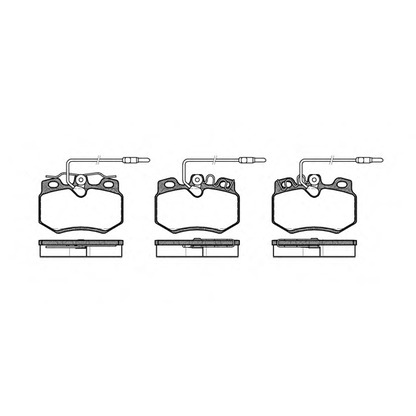 Photo Brake Pad Set, disc brake WOKING P070324