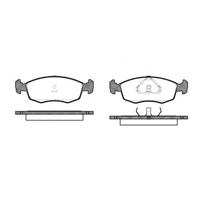 Photo Brake Pad Set, disc brake WOKING P072300