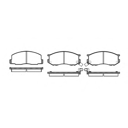 Photo Brake Pad Set, disc brake WOKING P087302