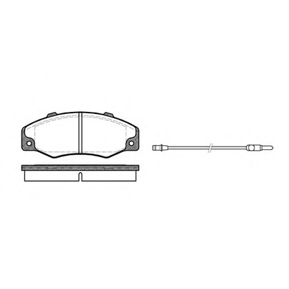 Photo Brake Pad Set, disc brake WOKING P320302