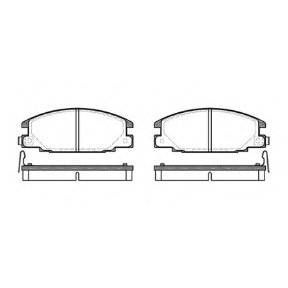 Photo Brake Pad Set, disc brake WOKING P338304