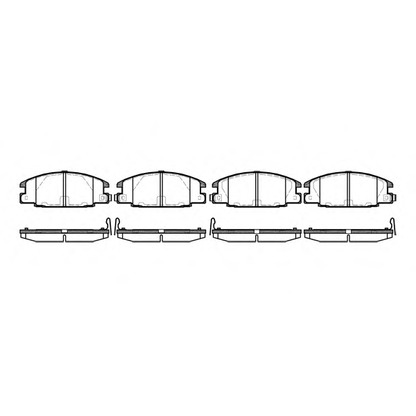 Photo Brake Pad Set, disc brake WOKING P338324