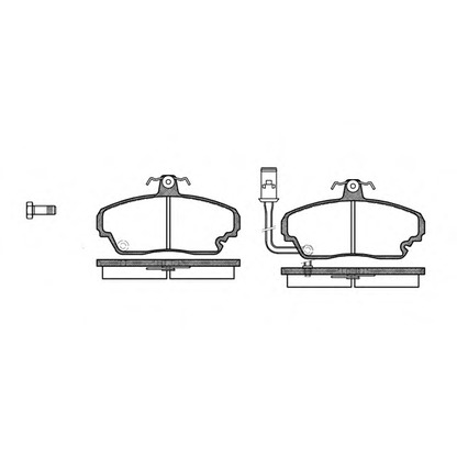 Photo Kit de plaquettes de frein, frein à disque WOKING P352301