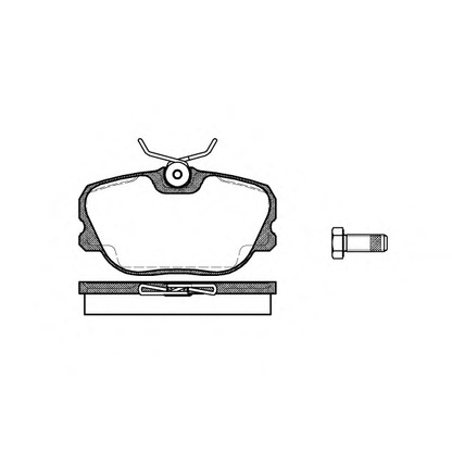 Photo Brake Pad Set, disc brake WOKING P380300