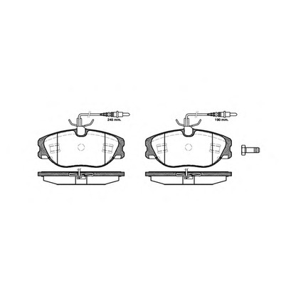 Photo Brake Pad Set, disc brake WOKING P205344