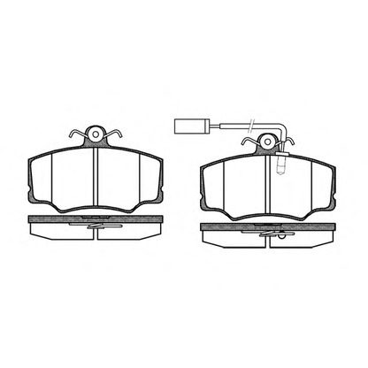 Photo Kit de plaquettes de frein, frein à disque WOKING P212302