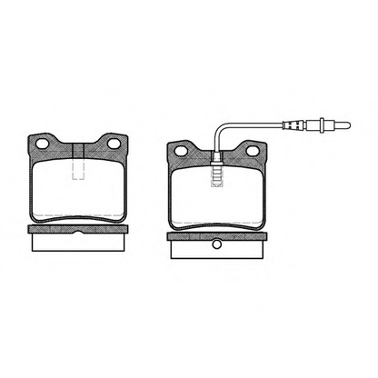 Photo Kit de plaquettes de frein, frein à disque WOKING P221302