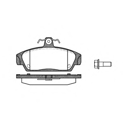 Photo Brake Pad Set, disc brake WOKING P236300