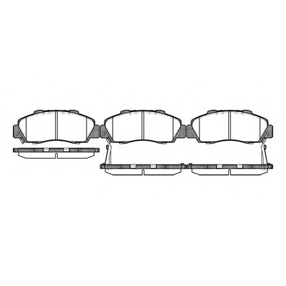 Photo Brake Pad Set, disc brake WOKING P251332