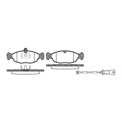 Photo Brake Pad Set, disc brake WOKING P293302