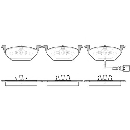 Photo Brake Pad Set, disc brake WOKING P733341