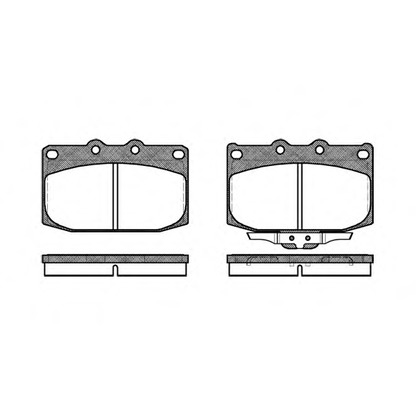 Photo Kit de plaquettes de frein, frein à disque WOKING P528302