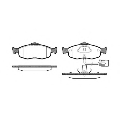 Photo Brake Pad Set, disc brake WOKING P532302