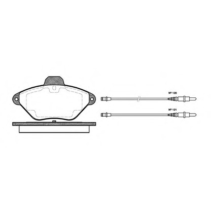 Photo Kit de plaquettes de frein, frein à disque WOKING P539304