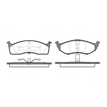 Photo Brake Pad Set, disc brake WOKING P547300