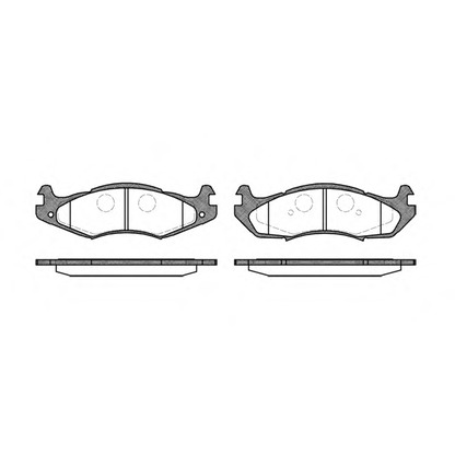 Photo Kit de plaquettes de frein, frein à disque WOKING P563300