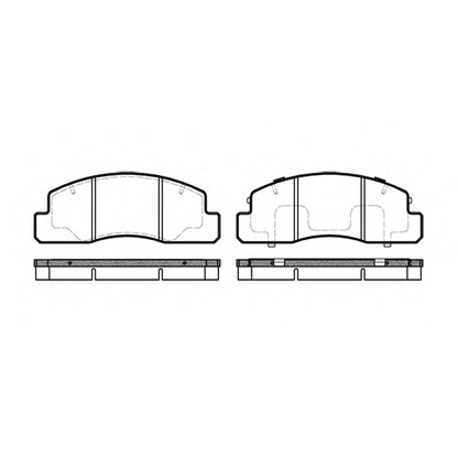 Photo Brake Pad Set, disc brake WOKING P595300