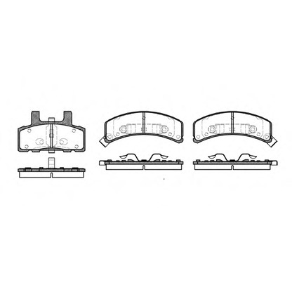 Photo Brake Pad Set, disc brake WOKING P452332