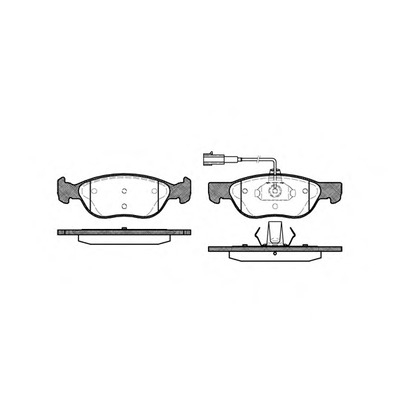 Photo Brake Pad Set, disc brake WOKING P487322