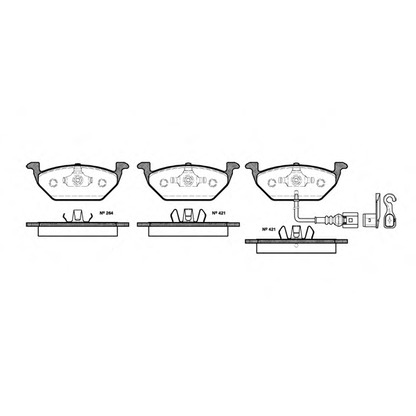 Photo Brake Pad Set, disc brake WOKING P733321