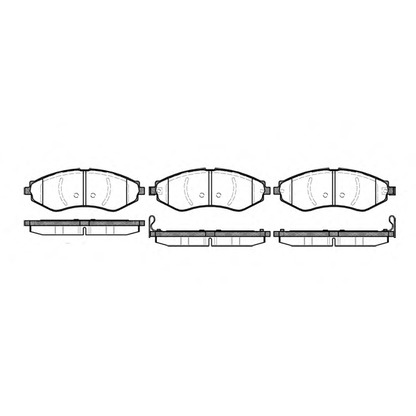 Photo Brake Pad Set, disc brake WOKING P745322