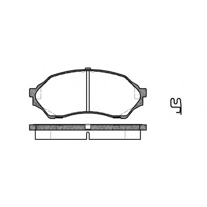 Photo Brake Pad Set, disc brake WOKING P799300