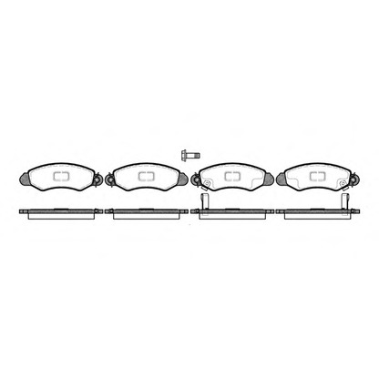 Photo Brake Pad Set, disc brake WOKING P602302