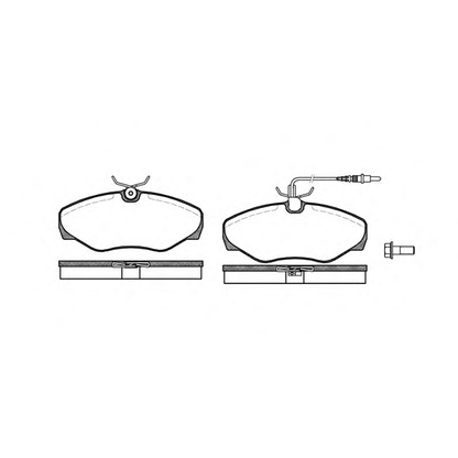 Photo Brake Pad Set, disc brake WOKING P934301